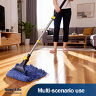 Cotton Wet Mop with Telescopic Iron Handle and Jaw Clamp for Floor Cleaning 55.1 inch