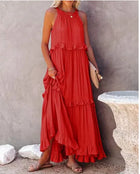 Lotus leaf edge dresses for women