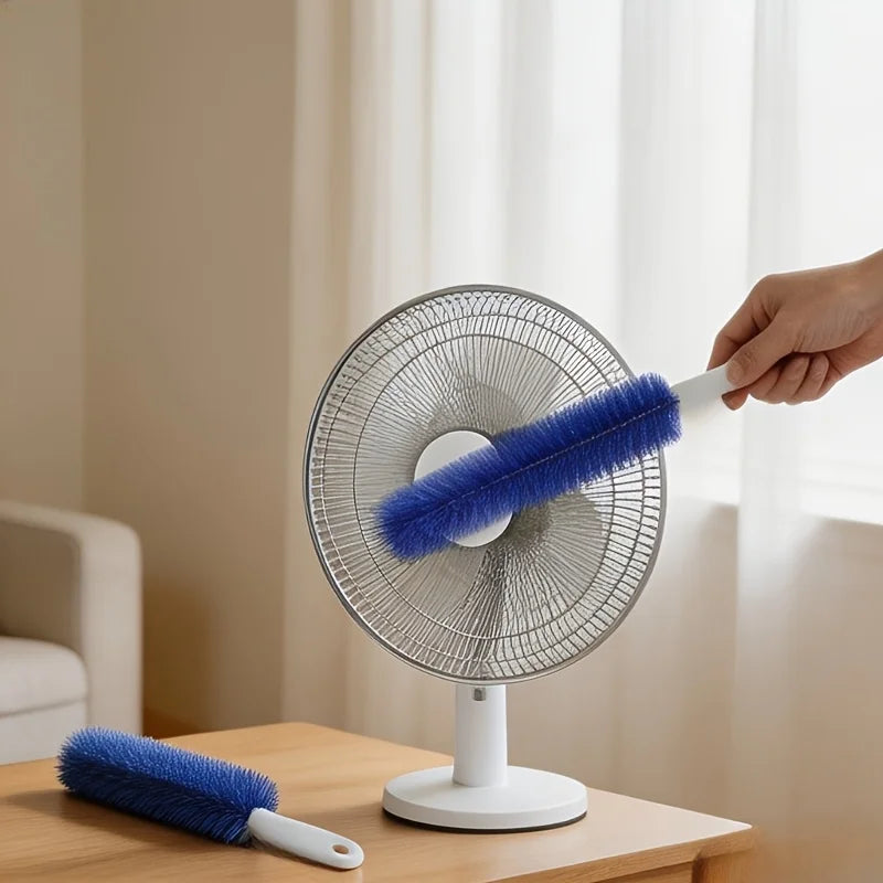 Fan cleaning brush, bendable fan dust brush, suitable for all kinds of electric fans, can be reused; microfiber brush head dust brush, can be used for air conditioning, household and car trends, curtains, blinds and other cle