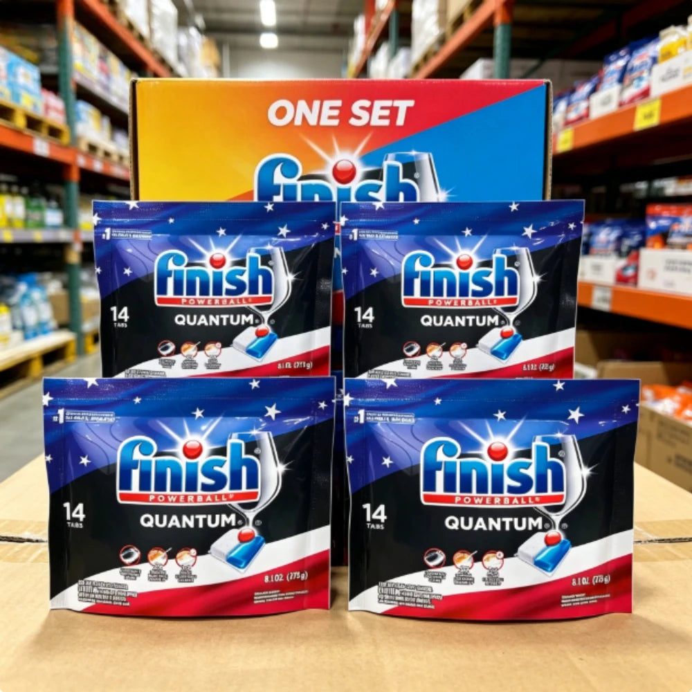 Household Favorite! | Large capacity | Advanced Clean Dishwasher Detergent Tabs  Quantum Pods No Pre Rinse Soap for Dishwasher