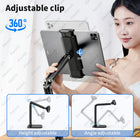 Tablet Stand Holder 15 in Adjustable Long Metal Flexible Arm for 4.7-13 in Phone iPad Stand Ergonomic Desktop Holder Multi-Angle