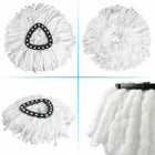 Easy Wring and Clean Floor Mop Turbo Microfibre 2in1 Replacement Refill Mop Head Accessory Home Cleaning Tools Mop