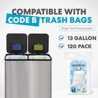 21 Gallon 80L Dual Compartment Stainless Steel Kitchen Trash Can Hands Free Step Pedal Bin Soft Close Lid with Odor Filter 40L+40L Recycling Bin for Home Kitchen
