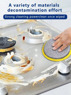 10pcs Double-Sided Dish Sponges with Steel Wire Scrubber, Long-Lasting and Reusable Kitchen Cleaning Sponges for Dishes, Tabletops, Stove Surfaces, Etc.
