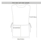 Cobbler Apron With Side Release Buckle For Women Men, Sleeveless Hairdresser Server Smock Jacket For Work Kitchen Garden Art, 4 Pockets Barber Aprons Vest Fast Drying Polyester For Cleaning Painting YVIP