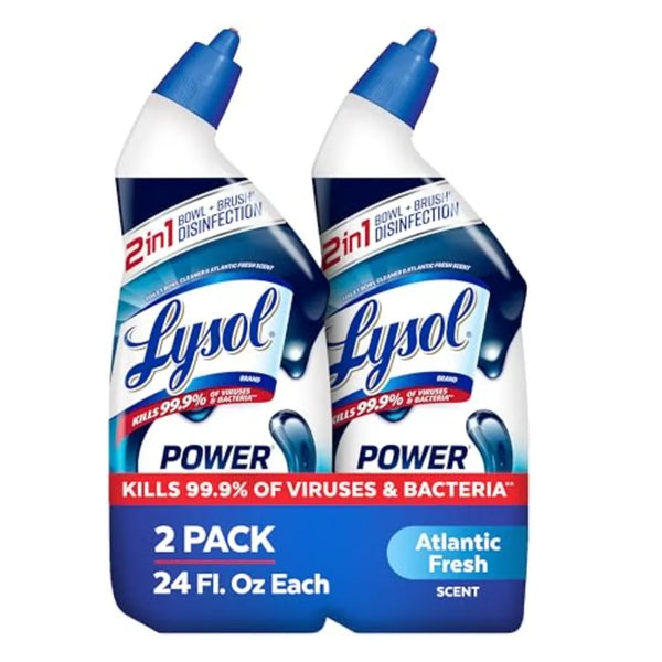 Lysol Toilet Bowl Cleaner, Max Strength Bathroom Cleaning Supplies, Toilet Bowl Cleaner Clinging Gel, Home Essential, Instant S