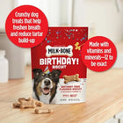 Celebrate Birthday Cake Artificially Flavored Biscuits, Small Dog Treats, 8 oz. Bag