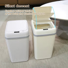 Smart Induction Automatic Sensor Trash Can Silent Auto Open Cover Garbage Bin Luxury High Appearance Level Waste Basket for Kitchen Bathroom Bedroom Office Narrow Side Gap Household Use 2PCS Optional