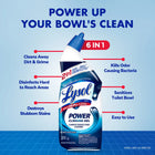 Lysol Power toilet bowl cleaner gel, Cleaning, Disinfecting and Stain Removal, 24 oz, Pack of 2