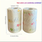 50 100pcs/roll Dishcloth Absorbent Thickened Kitchen Paper Dry Wet Use Non Greasy Random Pattern for Sink Cleaning Dishwashing