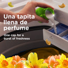 Intense fabric conditioner deeply softens all fabrics while locking in clean, pure fragrance. It effectively fades tough lingering odors, reduces static and smooths rough textiles