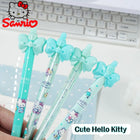 Genuine Sanrio Hello Kitty Push-Button Ballpoint Pens Cartoon Kuromi 0.5MM Black Gel Pen Student Writing Drawing Stationery Gift