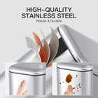 Slim Trash Can with Lid, 5L / 12L Stainless Steel Step Garbage Can for Bathroom, Kitchen and Office, Soft Close Narrow Waste Bin with Removable Inner Bucket