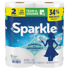 Sparkle Packaging may vary Tear-A-Square Paper Towels,  Double Rolls (220 Sheets Total) - Strong 2-Ply Towels for Kitchen Cleanup and Everyday Messes | Top Choice for Cleaning | Household Favorite | Gift Ideas | As Seen in St