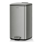 mVm Stainless Steel Trash Can 20L/30L, Step Pedal Garbage Bin with Lid, Fingerprint-Resistant, Soft Close & Quiet, Modern Waste