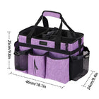 Large Wearable Cleaning Bag Portable Housekeeping Caddy Tote Organizer with Adjustable Shoulder Strap Waist Belt Utility Tool Storage Pouch for Household Janitorial Cleaning Supplies Purple