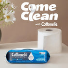 Cottonelle Ultra Clean Toilet Paper, Strong Toilet Tissue, 24 Mega Rolls