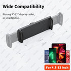 Tablet Stand Holder 15 in Adjustable Long Metal Flexible Arm for 4.7-13 in Phone iPad Stand Ergonomic Desktop Holder Multi-Angle