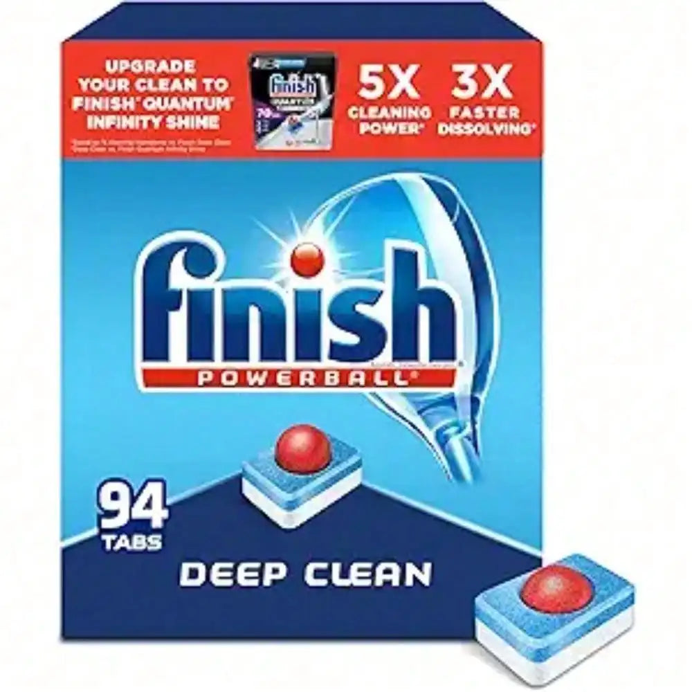 Finish Power Dishwasher Pods, No Pre-Rinse Dishwasher Detergent Tabs Soap, Deep Clean