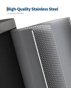 1.6 Gal Step-On Trash Can, Stainless Steel Small Bathroom Garbage Bin with Soft Close Lid, Slim Space-Saving Design, Removable Inner Bucket for Bathroom, Bedroom, Office