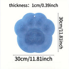 1 piece silicone bath massage pad, foot washer, back washer, shower foot pad, bathroom accessories, shower supplies, toilet foot pad, foot wash bathroom foot brush