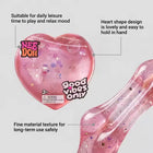 NeeDoh Style Heart Shaped Stress Reliever Super Soft Squishy Gel with Uplifting Vibes Sensory Fidget Gadget For Anxiety Relief