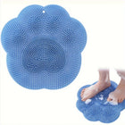 1 piece silicone bath massage pad, foot washer, back washer, shower foot pad, bathroom accessories, shower supplies, toilet foot pad, foot wash bathroom foot brush