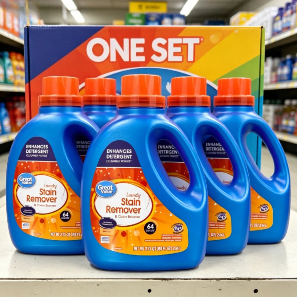 Household Favorite! | Large capacity | Powerful Laundry Stain Remover and Color Booster Liquid Detergent Additive for Whites and Colors Large Bottle