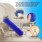 Fan cleaning brush, bendable fan dust brush, suitable for all kinds of electric fans, can be reused; microfiber brush head dust brush, can be used for air conditioning, household and car trends, curtains, blinds and other cle