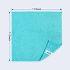 12 Pack Microfiber Cleaning Cloth 210GSM Ultra Soft High Density Towels for Car Glass Kitchen Reusable Rags Blue Green Yellow Pink 11.5x11.5