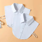 Fashion 2025 Front Tie White Fake Collar for Women Stand Detachable Collar Fake Girls Vintage Lace Ladies False Blouse Collar
