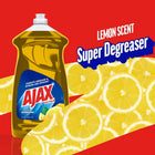 Lemon Scented Ultra Liquid Dish Soap Super Degreaser Mess-Free Easy Flip Cap 52 Fl Oz Bottle Dishwashing Liquid for Kitchen Cleaning