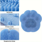1 piece silicone bath massage pad, foot washer, back washer, shower foot pad, bathroom accessories, shower supplies, toilet foot pad, foot wash bathroom foot brush