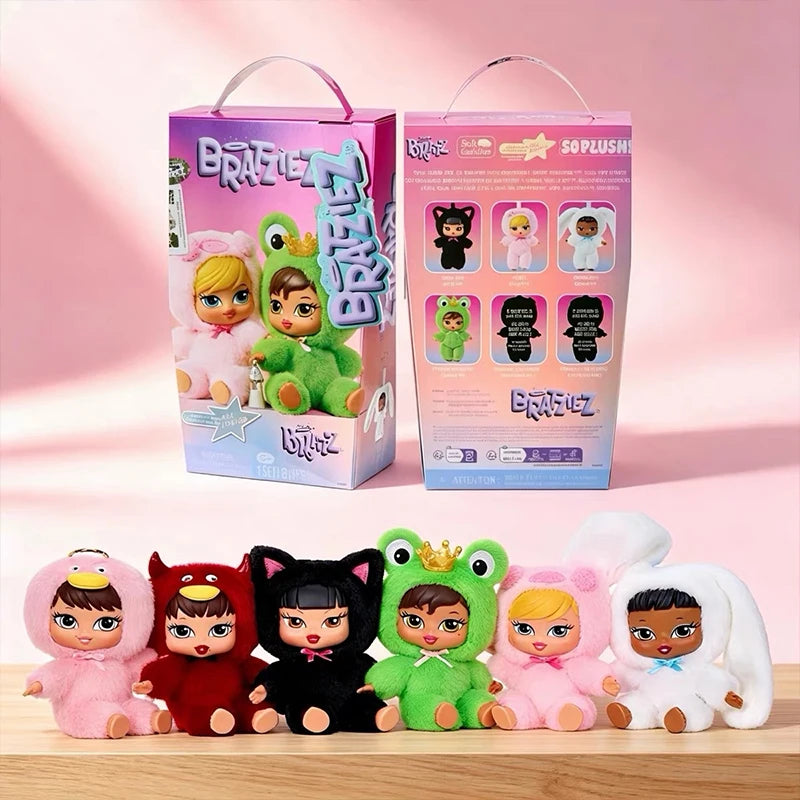 In Stock Genuine Mga Bratz Bratziez Iconz Plush Doll Series Blind Box Keychain Bag Accessories Cuteornament Collect Toys Gifts