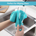 12 Pack Microfiber Cleaning Cloth 210GSM Ultra Soft High Density Towels for Car Glass Kitchen Reusable Rags Blue Green Yellow Pink 11.5x11.5