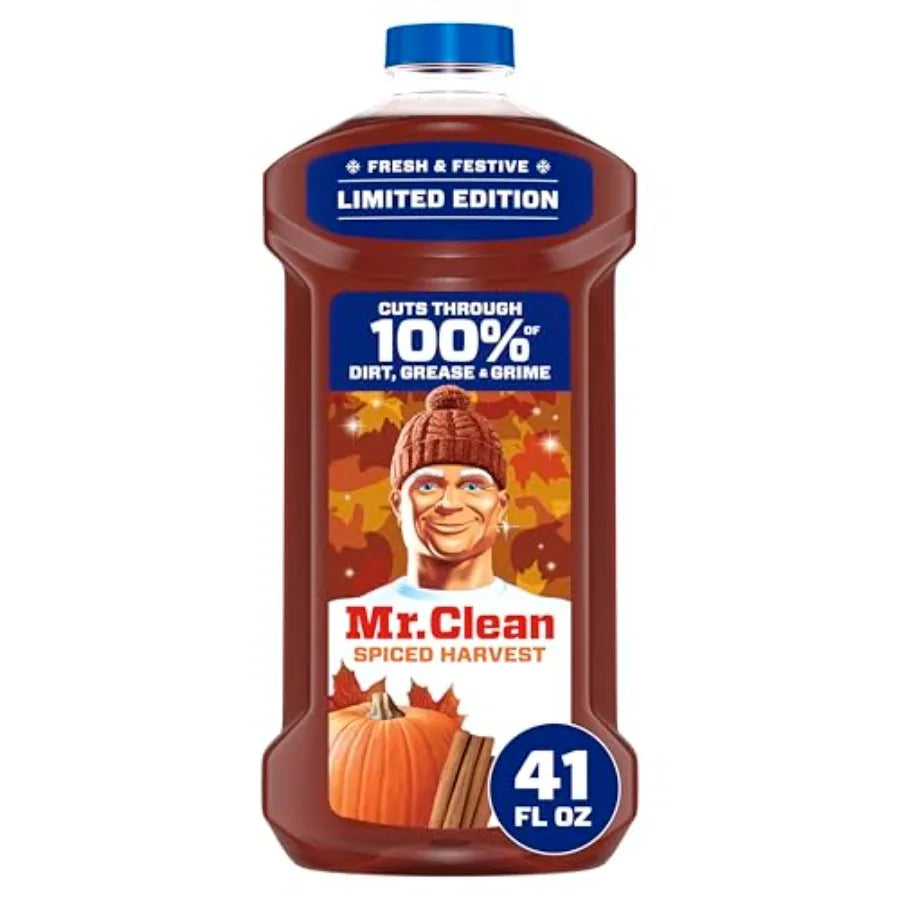 Mr. Clean All Purpose Cleaner, Cleaning Liquid, Spiced Harvest, 41oz