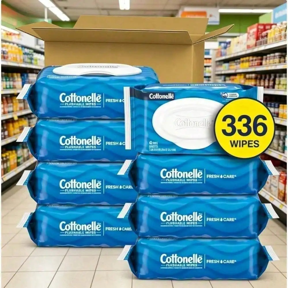 Large Capacity Value Pack Cottonelle heavy-duty flushable wet wipes with enhanced cleaning power | Bring thorough cleansing and lasting freshness for daily personal care use