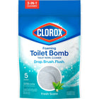 Foaming Toilet Cleaning Bombs Bleach Free Fresh Scent 5 Pack Bowl Cleaner Tablets
