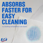 Kitchen paper towels for home use, cellulose fiber, white, perforated sheets for customizable tearing