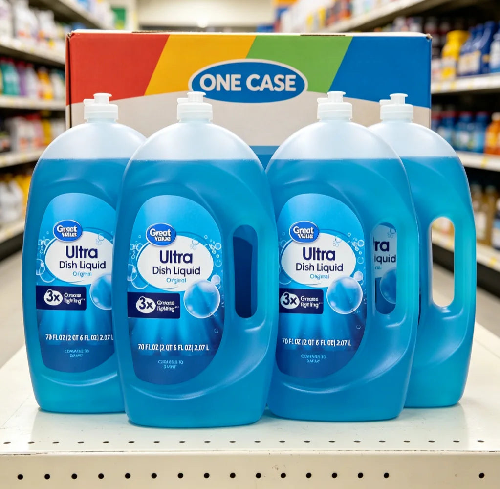Large-capacity household Ultra Powerful Concentrated Dishwashing Liquid for Kitchen Cleaning Grease Cutting and Degreasing Effective Stain Removal Gentle on Hands Fresh Scent
