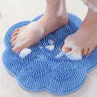 1 piece silicone bath massage pad, foot washer, back washer, shower foot pad, bathroom accessories, shower supplies, toilet foot pad, foot wash bathroom foot brush