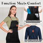 Cross Back Cotton Canvas Chef Apron, Plus Size Kitchen Apron for Men Women, Adjustable