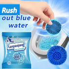 Rose-Scented Blue Toilet Bowl Cleaner Tablets - Long-Lasting, Concentrated Formula For Ceramic & Plastic Surfaces, Fresh Air Fragrance, Ideal For Hotels & Villas