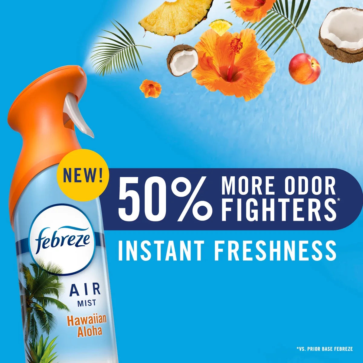 Febreze Air Mist Odor-Fighting Air Freshener - Hawaiian Aloha - 8.1oz: Disposable, Dye-Free, Phthalate-Free