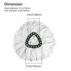 Easy Wring and Clean Floor Mop Turbo Microfibre 2in1 Replacement Refill Mop Head Accessory Home Cleaning Tools Mop