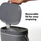 1.75-Gallon Kitchen Compost Bin with Lid Charcoal