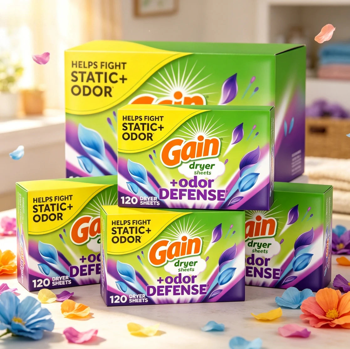 Odor-Fighting Dryer Sheets Fabric Softener, Long-Lasting Super Fresh Blast Fragrance for All Laundry Loads