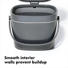 1.75-Gallon Kitchen Compost Bin with Lid Charcoal
