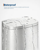 13 Gal / 50 L Step-On Trash Can, Stainless Steel Kitchen Garbage Can with Soft Close Lid, Removable Inner Bucket & Rear Handle for Easy Transport