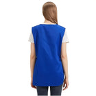 Cobbler Apron With Side Release Buckle For Women Men, Sleeveless Hairdresser Server Smock Jacket For Work Kitchen Garden Art, 4 Pockets Barber Aprons Vest Fast Drying Polyester For Cleaning Painting YVIP